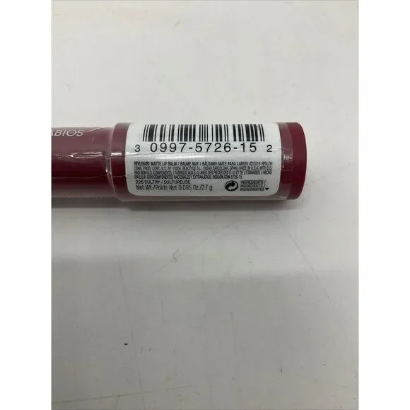 SEALED Revlon Matte Balm Lip Stain 225 Sultry Sulfureuse Crayon NWOB - Picture 4 of 6
